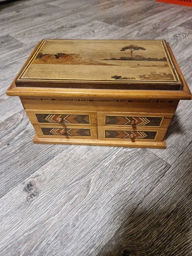 Alte schmuckschatulle holz - schmuckschatulle,