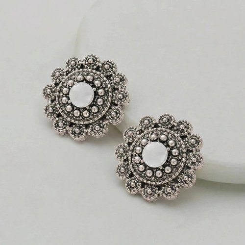 Vintage silber ohrstecker mit - vintage,