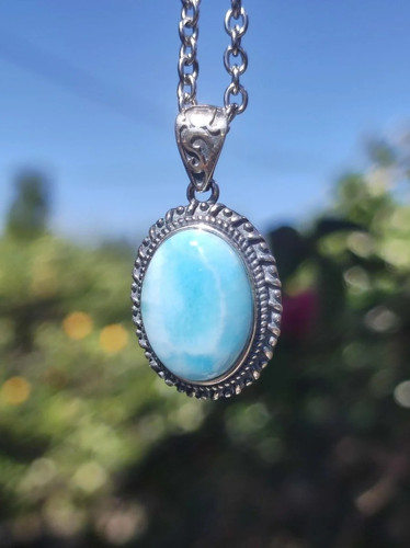 Larimar edelstein kette - larimar,