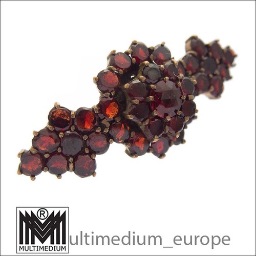 Antike granat brosche tombak - brosche,