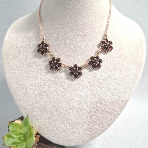 Granat granatschmuck collier - granat,