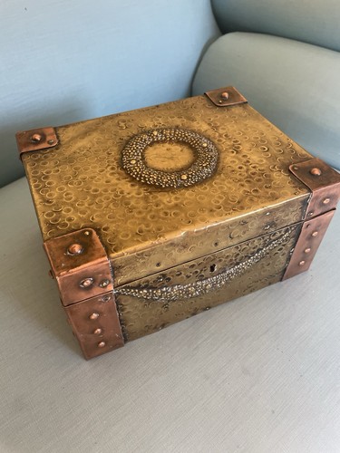 Schatulle messing art deco - schatulle,