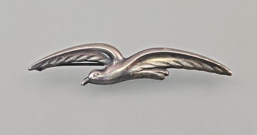 Silberne brosche möwe vintage - silberne,