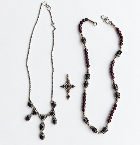 Vintage granat schmuck - granat,