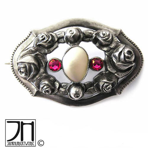 Antike jugendstil brosche - antike,
