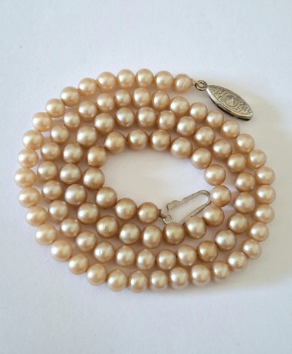 Antike perlenkette creme - perlenkette, in