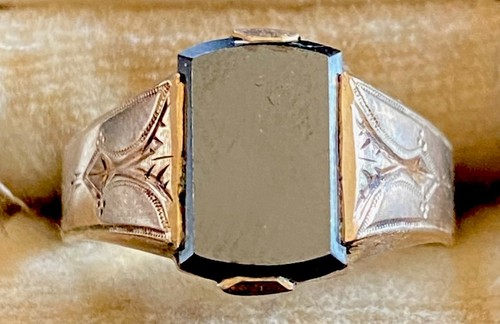 Antiker goldfarbener ring - goldfarbener,