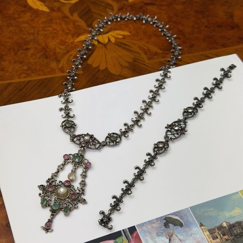 Antikes 830 silber - collier, &
