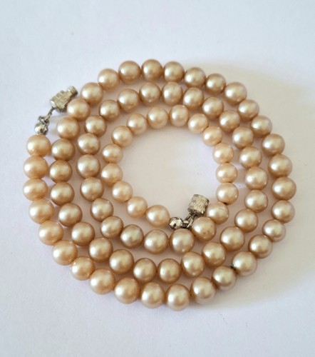 Antike perlenkette creme - creme,