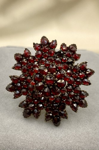 Antik granatschmuck brosche - antik,