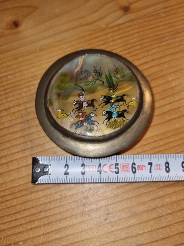 Vintage pillendose spiegeldose - vintage,