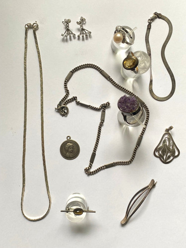Sammlung antiker silberschmuck - sammlung,
